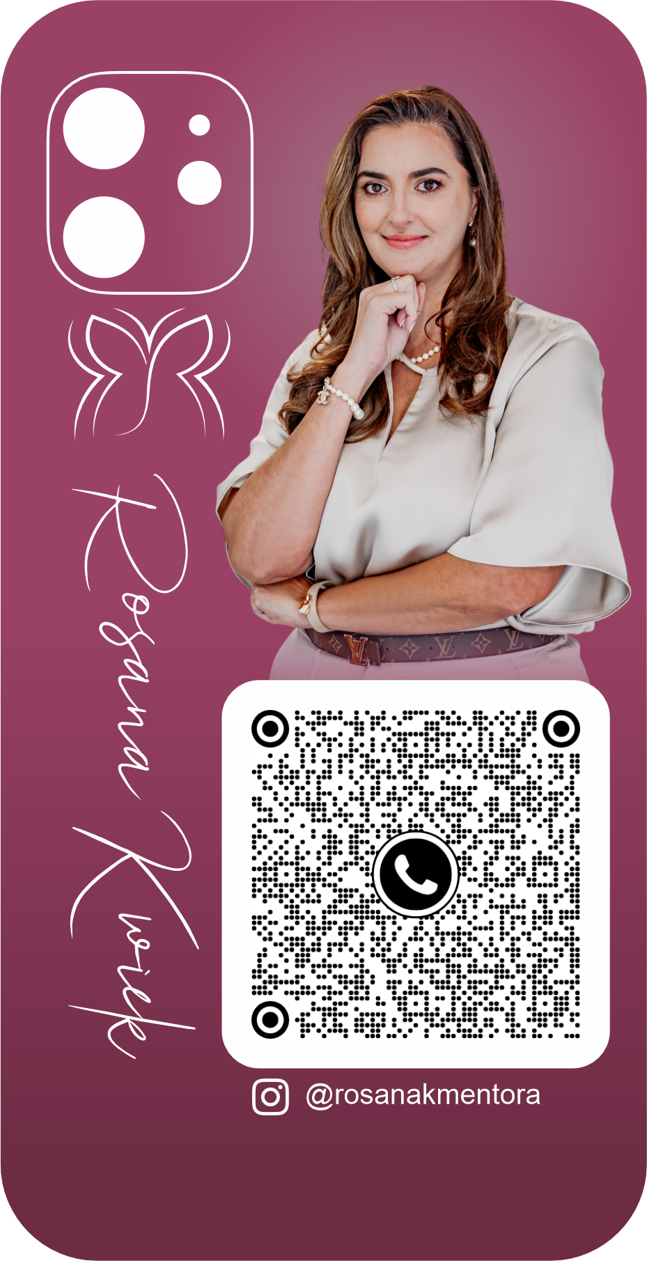 Capa de celular personalizada com QR Code